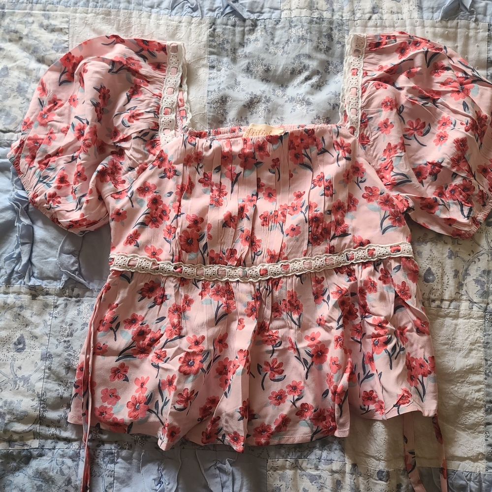 Floral Pink Women's Top